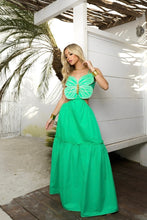 Load image into Gallery viewer, Mariposa Green Maxi Dress