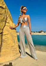 Load image into Gallery viewer, Silver Flower Bikini Set