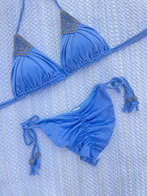 Load image into Gallery viewer, Blue Bikini Bordado