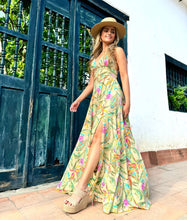 Load image into Gallery viewer, Maxxi Blue Floral Dress