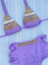 Load image into Gallery viewer, Lila High Waisted Bikini Bordado