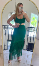 Load image into Gallery viewer, Crochet Green Resort Dress