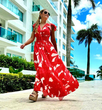 Load image into Gallery viewer, Puerto Mar Red Dress