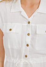 Load image into Gallery viewer, White Button Dress