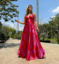 Load image into Gallery viewer, Aurora Satin Dress