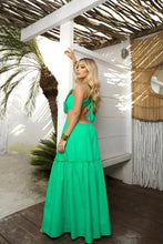 Load image into Gallery viewer, Mariposa Green Maxi Dress