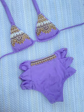 Load image into Gallery viewer, Lila High Waisted Bikini Bordado