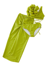 Load image into Gallery viewer, Big Flower Bikini 3 Pieces