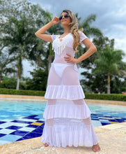 Load image into Gallery viewer, White Dress Cover Up