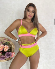 Load image into Gallery viewer, Maxxi Yellow Tummy Control Bikini