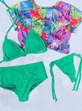 Load image into Gallery viewer, Bahia Green 4 Pieces Bikini