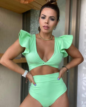 Load image into Gallery viewer, Maxxi Green Tummy Control Bikini