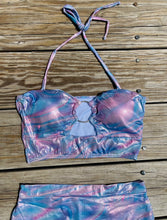 Load image into Gallery viewer, Mermaid Purple High Waisted Bikini