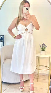 White Midi Dress