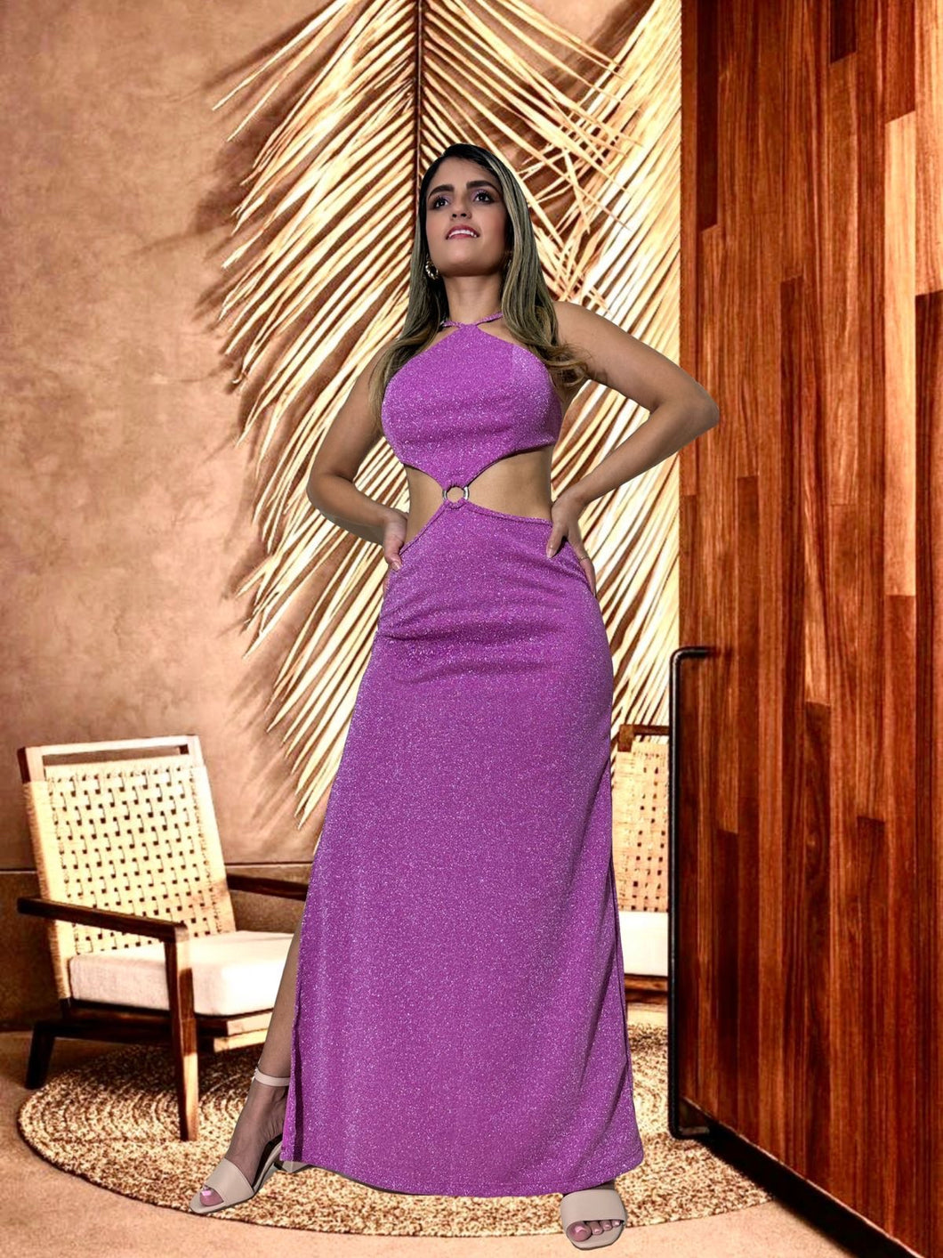 Cancún Purple Dress