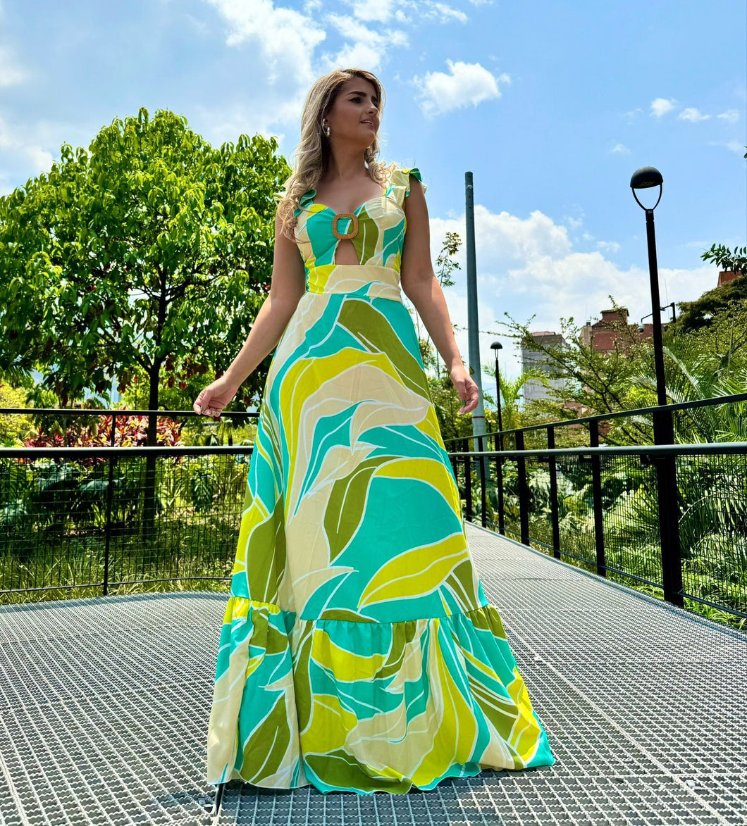 Rivera Maya Green Dress