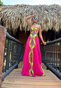 Agua Pink Maxi Dress