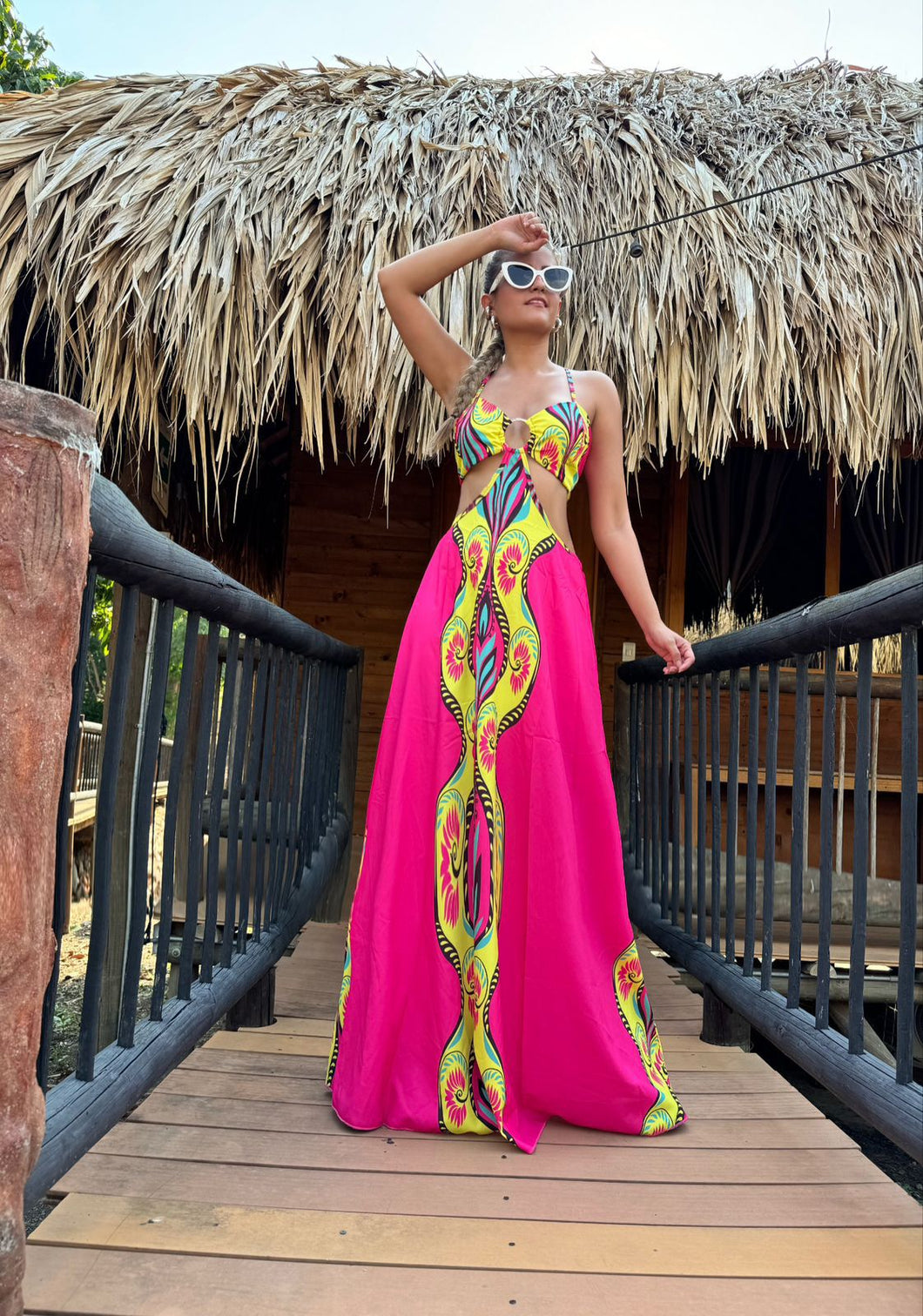 Agua Pink Maxi Dress