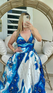 Mar Azul Maxi Dress