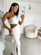 Load image into Gallery viewer, White Mar Blue Dress
