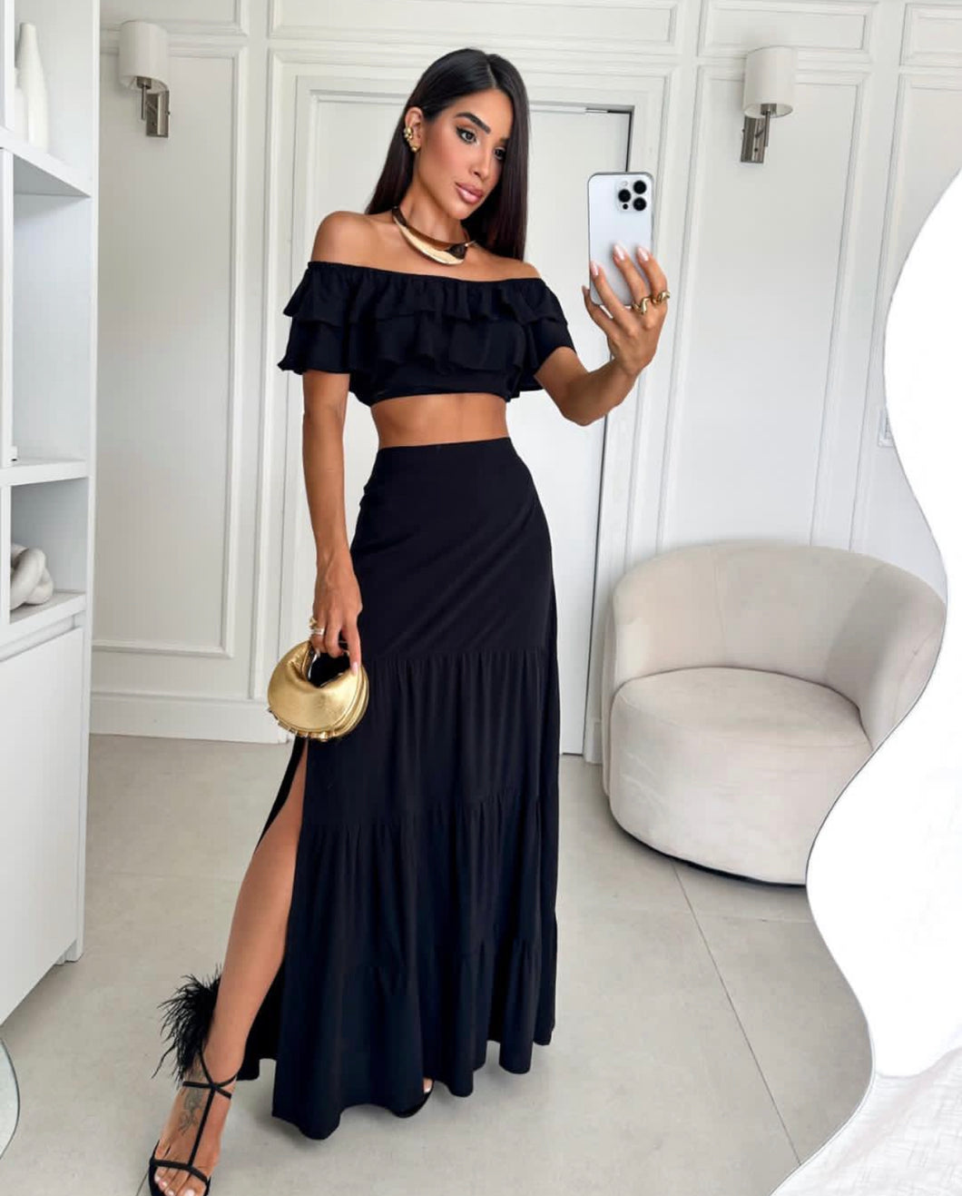 Mar Black 2 Pieces Set