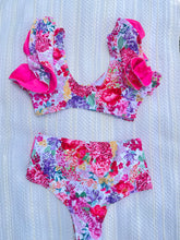Load image into Gallery viewer, Flowers High Waisted Bikini (sale)
