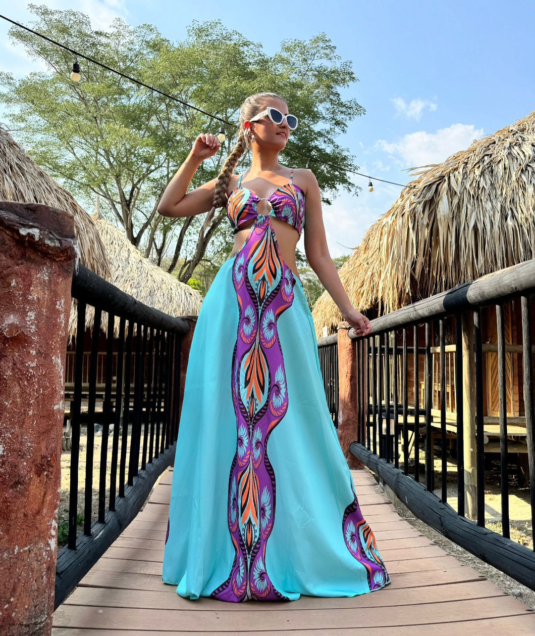 Agua Blue Maxi Dress
