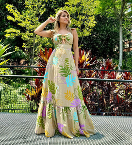 green emerald velvet dress Maya Sage Green Embellished Long Sleeve Maxi Dress – Maya Deluxe main image 1