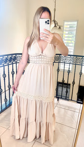 Maldivas Nude Maxxi Dress