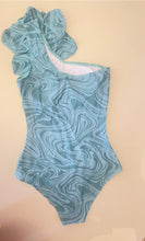 Load image into Gallery viewer, Flower Green Swimsuit
