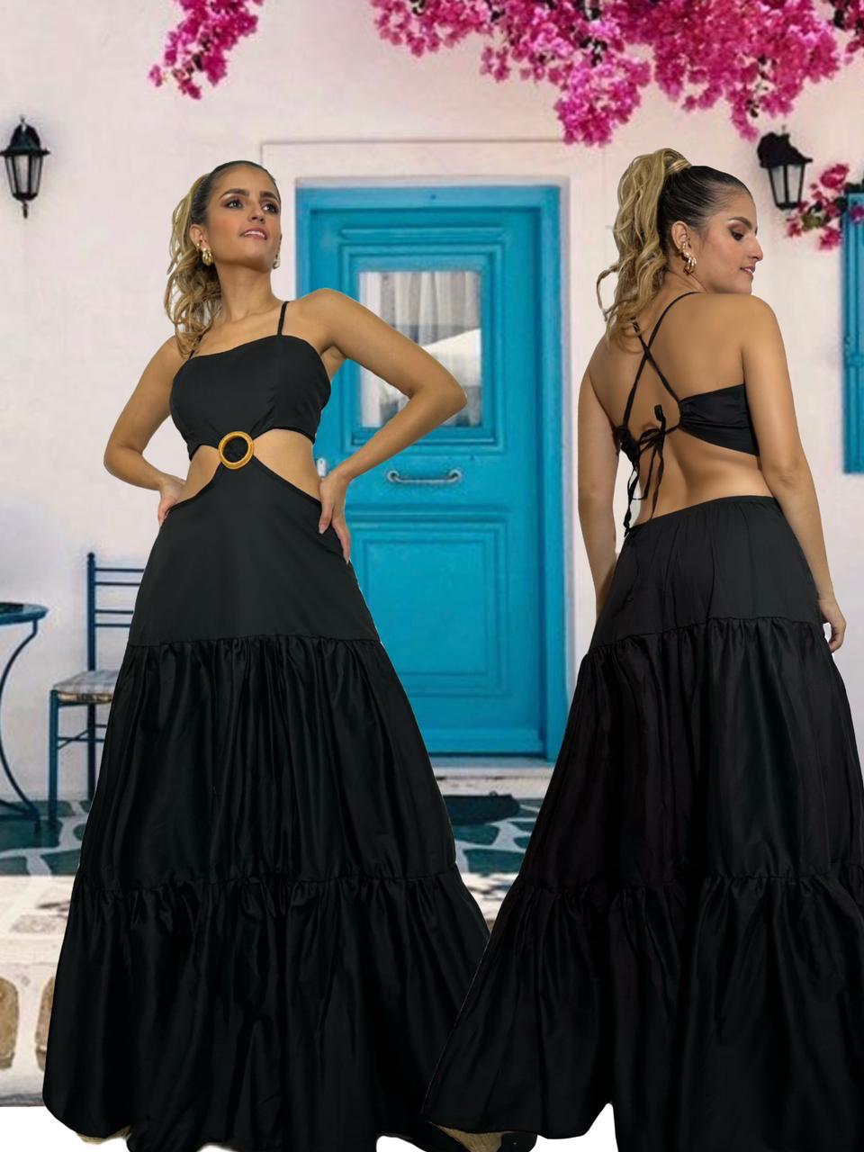 Puerto Black Maxi Dress