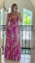 Load and play video in Gallery viewer, Pink Tropical Dress
