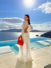 Load image into Gallery viewer, White Crete Maxi Dress
