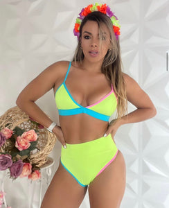 Neon Tummy Control Bikini