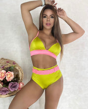 Load image into Gallery viewer, Maxxi Yellow Tummy Control Bikini
